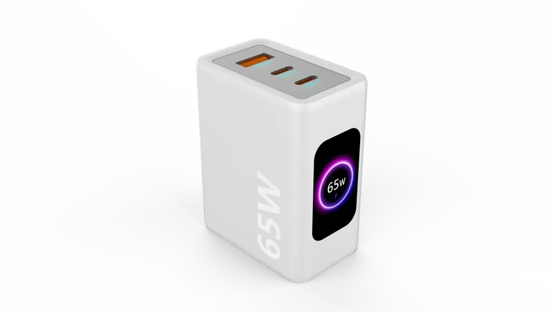 140W 4-Port AI Smart GaN Charger with TFT Touch Display