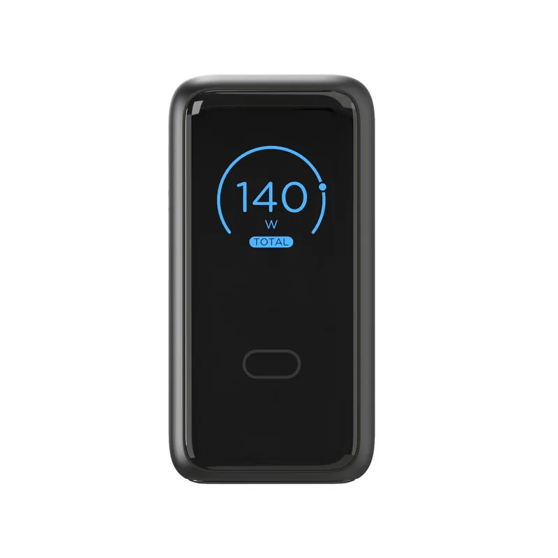 160W 3-Port GaN Charger with Smart Display & Touch Control