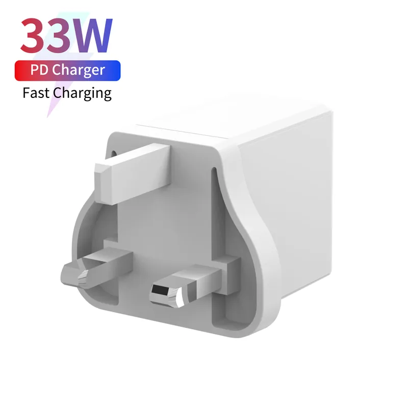 20W Compact PD Charger, USB-C + USB-A
