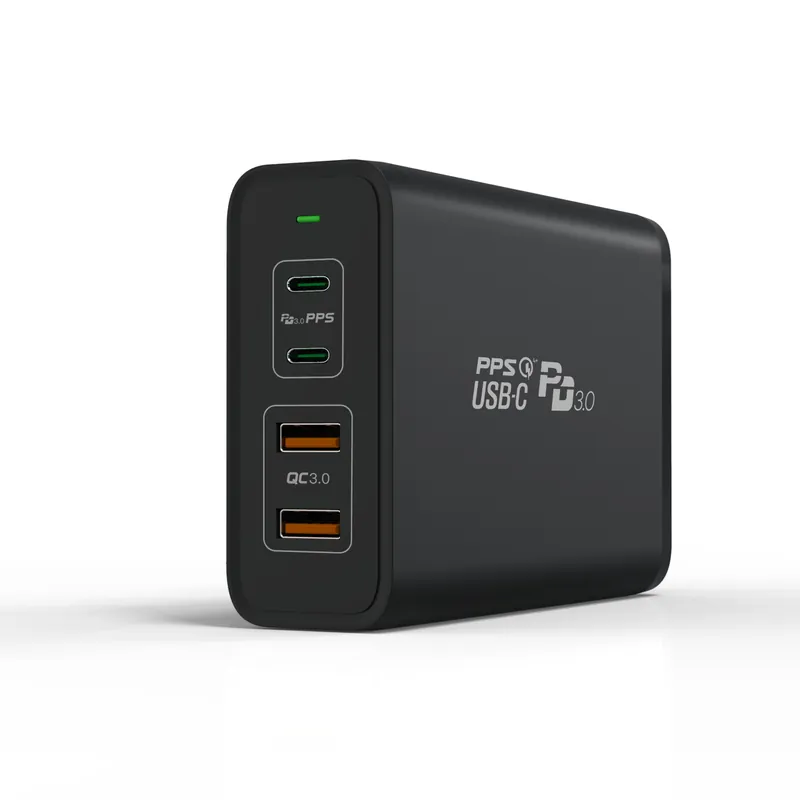 245W 3-Port GaN Desktop Charger, 2× USB-C + 1× USB-A