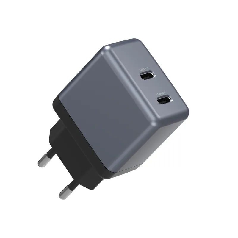 45W GaN USB-C Wall Charger, White, Black or Gunmetal