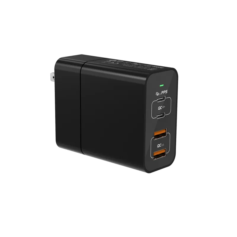 48W 4-Port Wall Charger, 2 USB-C + 2 USB-A