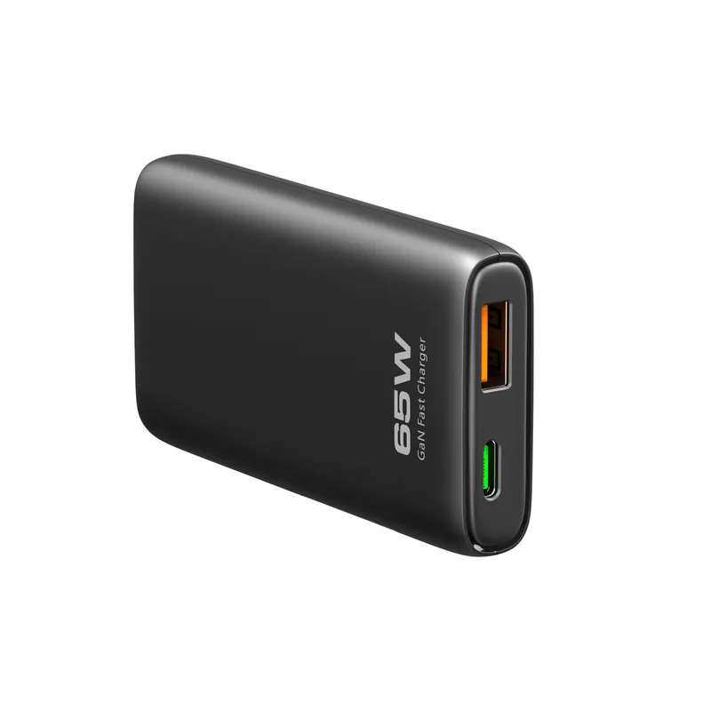 65W 0.55-Inch Flat GaN Charger, USB-C + USB-A