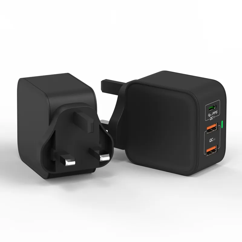 65W 3-Port GaN Charger, 1 USB-C + 2 USB-A
